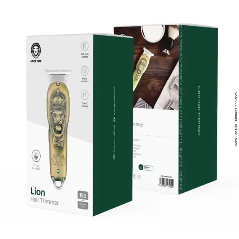 ماشین اصلاح موی سر و صورت گرین لاین مدل LION GNLIHAIRTMGD