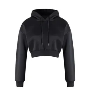 هودی زنانه کژین دوخت مدل cropblack رنگ مشکی 
