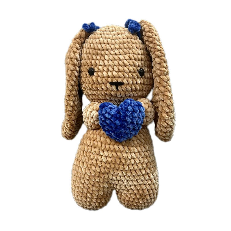 عروسک بافتنی مدل خرگوش قلبی کد 04