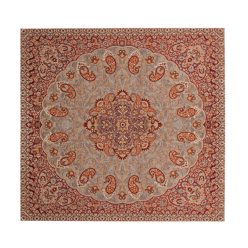 رومیزی ترمه عقیق سنتی یزد مدل شاه پسند