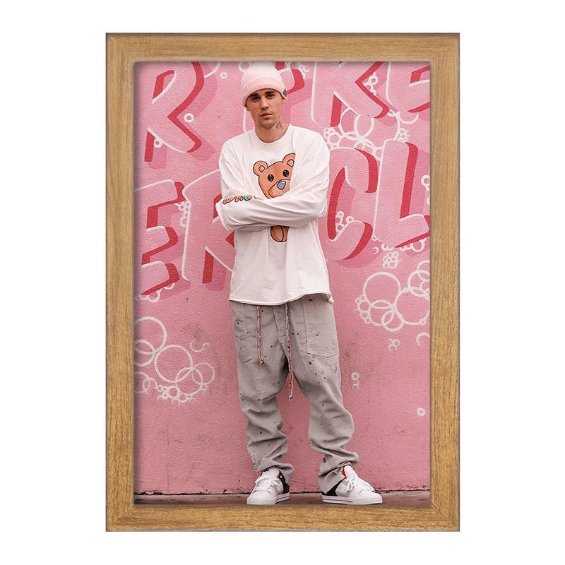 تابلو خندالو مدل جاستین بیبر Justin Bieber  کد 19018