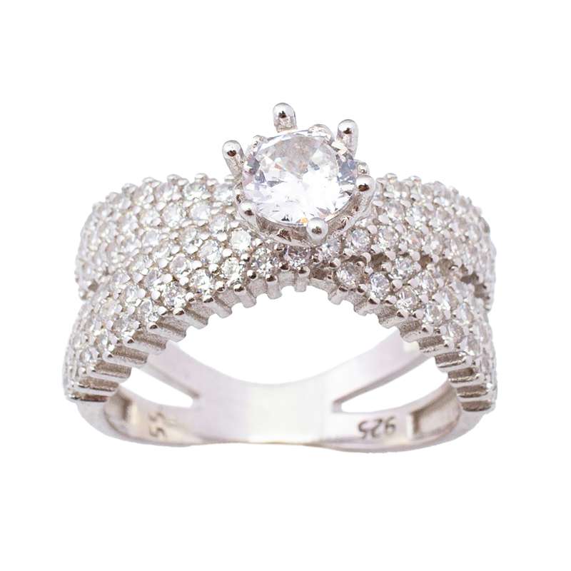 انگشتر نقره زنانه مدل 095