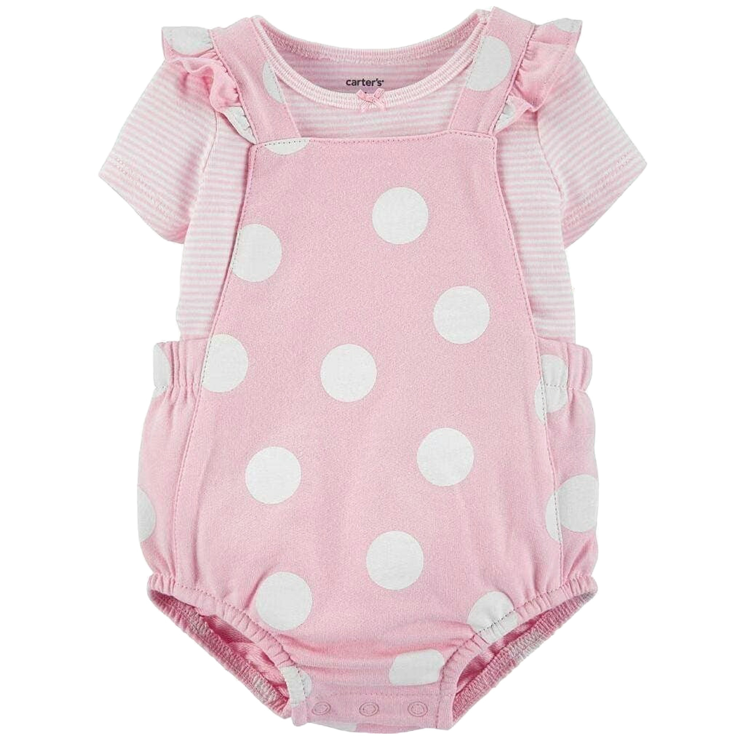 ست تی شرت و سرهمی نوزادی دخترانه کارترز مدل 1439