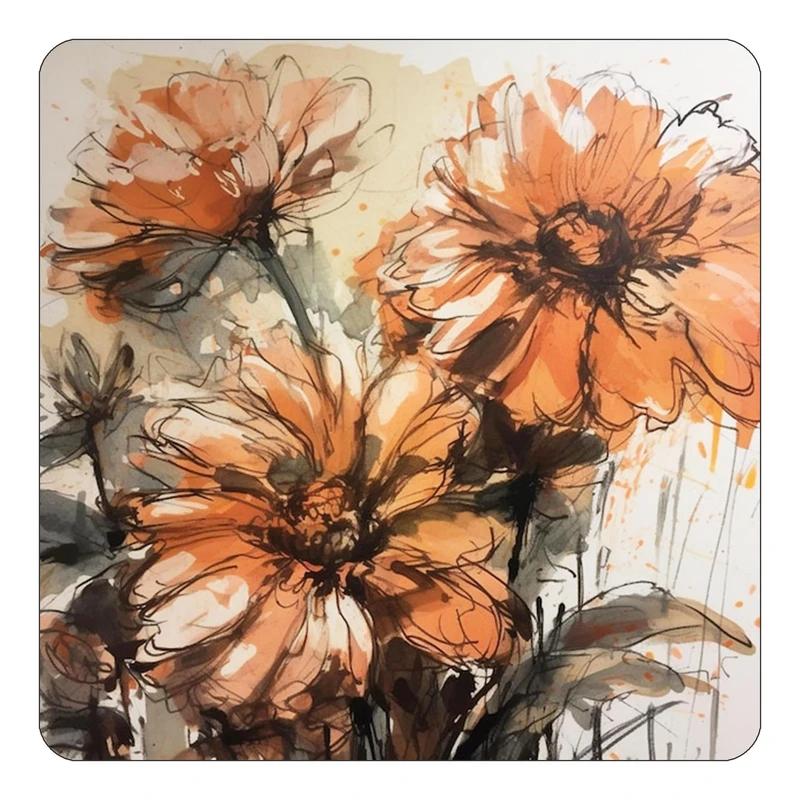 مگنت کاکتی طرح نقاشی رنگ روغن مدل mp73358