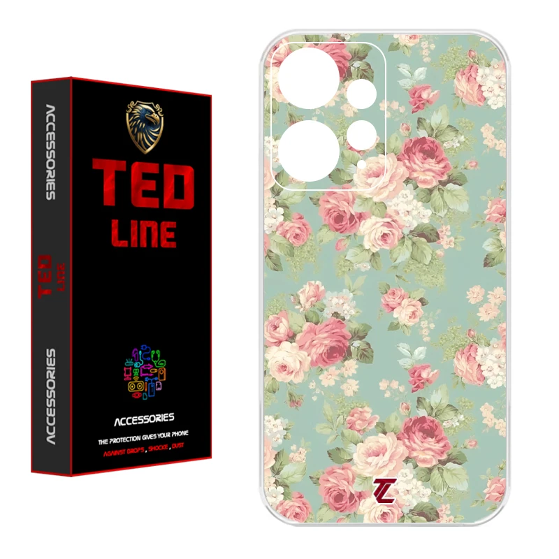 کاور تدلاین طرح گل کد 1224 مناسب برای گوشی موبایل شیائومی Redmi Note 12 4G