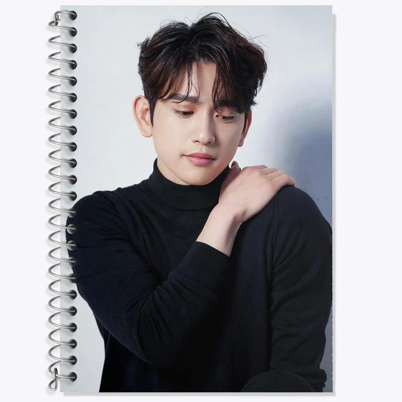 دفتر زبان 50 برگ خندالو مدل سه خط طرح جین یونگ گروه گات سون GOT7 کد 11650