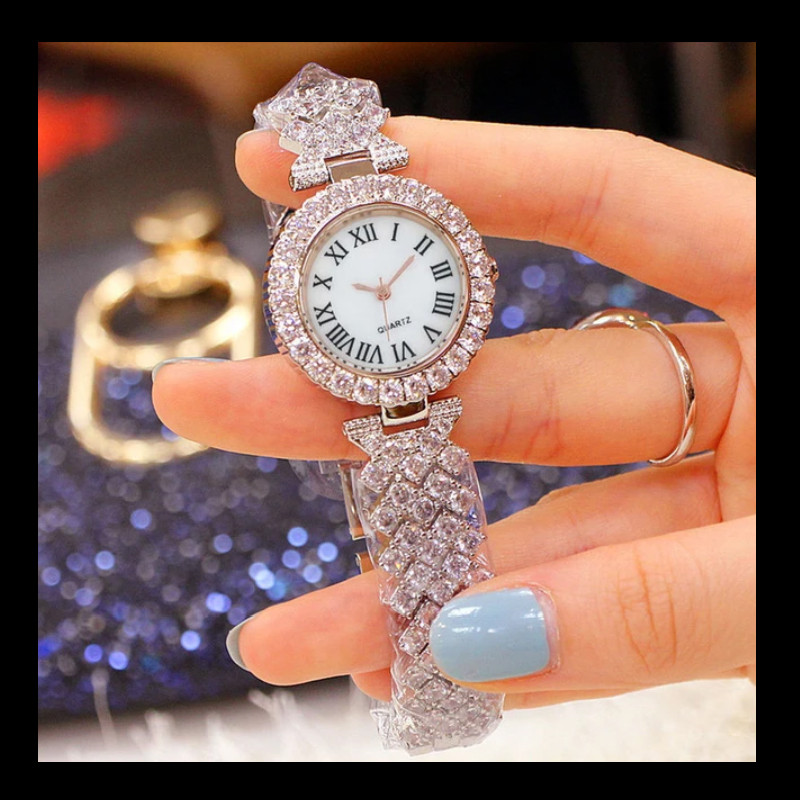 ساعت مچی عقربه ای زنانه مدل پرنسس کد n-diamond ساعت مچی عقربه ای زنانه مدل پرنسس کد n-diamond
