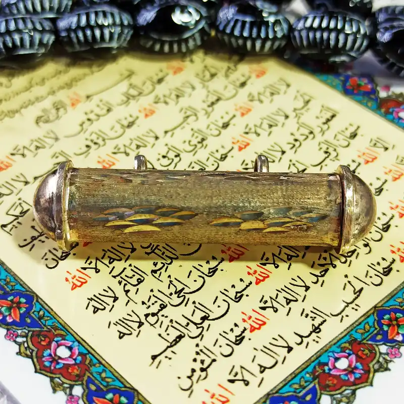 آویز گردنبند نقره سلین کالا مدل لوله حرز ce-he15