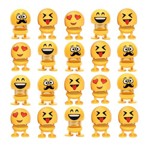 عروسک فنری طرح ایموجی مدل BEAR کد 406 بسته 20 عددی 