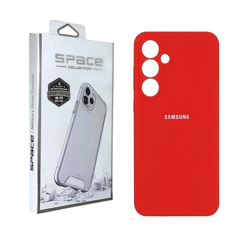 کاور اسپیس مدل سیلیکونی طرح Siliconi مناسب برای گوشی موبایل سامسونگ Galaxy S24 FE
