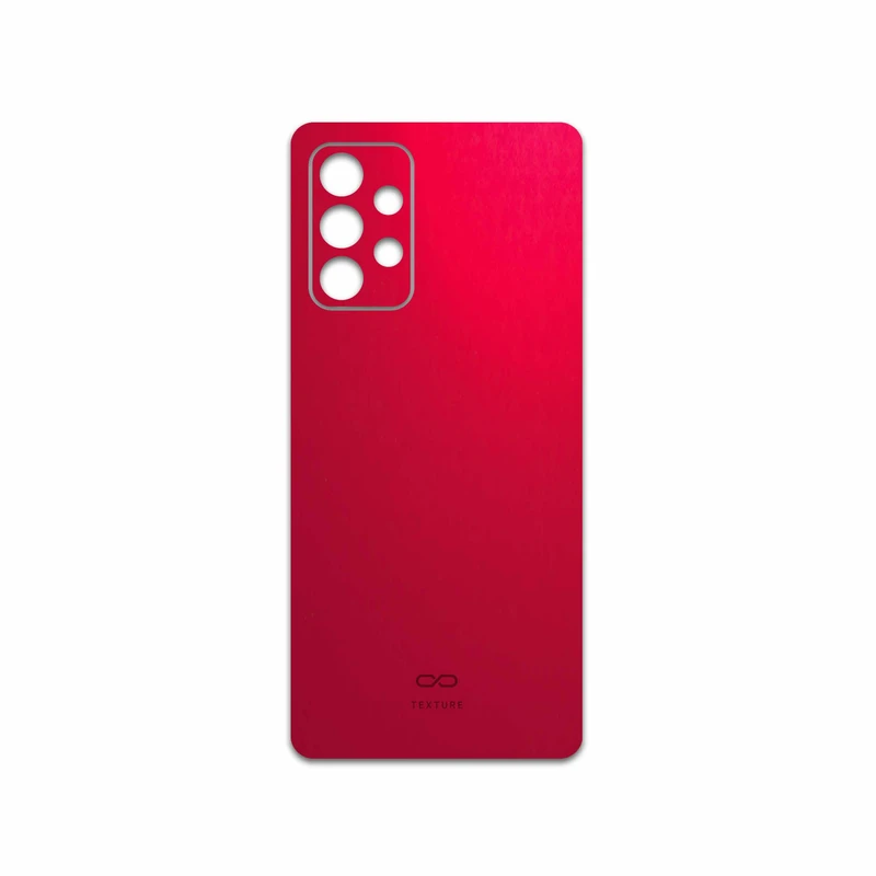 برچسب پوششی ماهوت مدل Matte-Warm-Red مناسب برای گوشی موبایل سامسونگ Galaxy A52s 5G