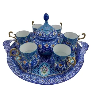 ست 8 تکه چای خوری میناکاری کد A1001