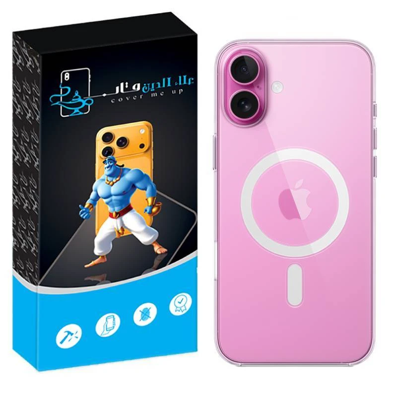 کاور علاالدین قاب مدل مگ سیف طرح ژله ای مناسب برای گوشی موبایل اپل iPhone 16 