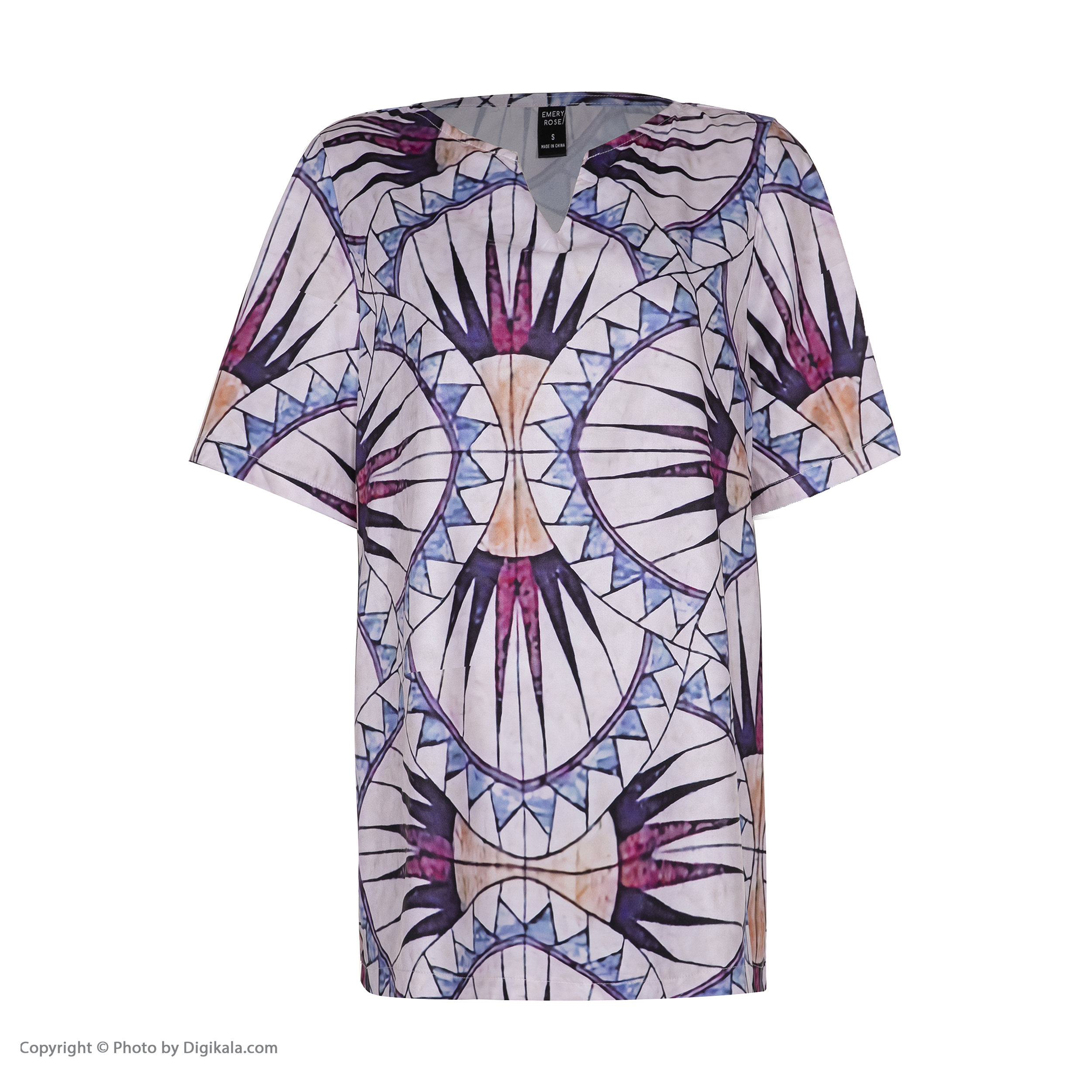 بلوز آستین کوتاه زنانه مدل لادن