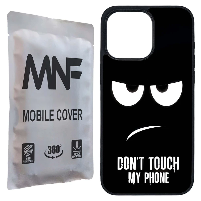 کاور ام ان اف طرح Dont Touch My Phone کد P-120 مناسب برای گوشی موبایل اپل iPhone 15 Pro Max