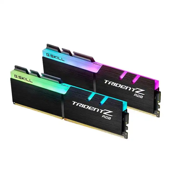 رم دسکتاپ DDR4 دو کاناله 3200 مگاهرتز CL16 جی اسکیل سری TRIDENT Z RGB ظرفیت 32 گیگابایت بسته دو عددی
