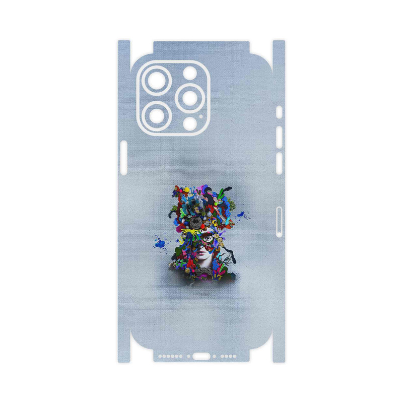 برچسب پوششی ماهوت مدل Collage of surreal Portrait of Women 4-FullSkin مناسب برای گوشی موبایل اپل iPhone 15 Pro Max