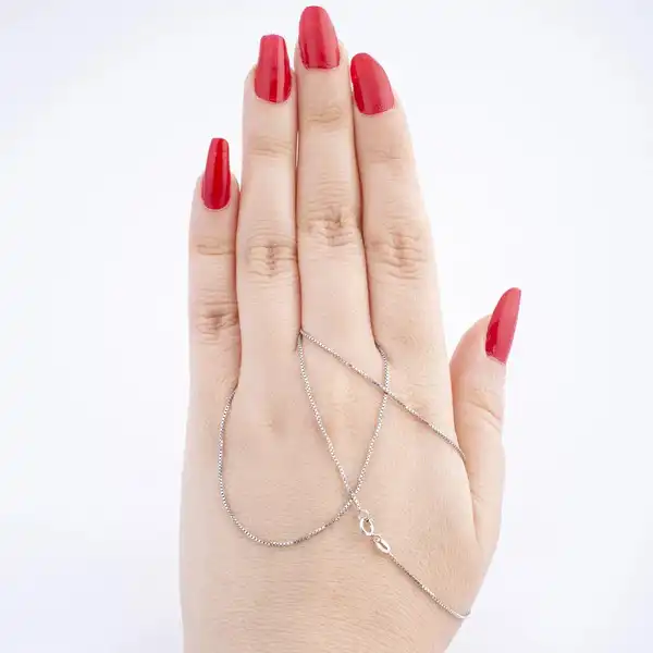 زنجیر نقره زنانه مدل ونیزی Z-1-3 ایتالیایی آبکاری رادیوم