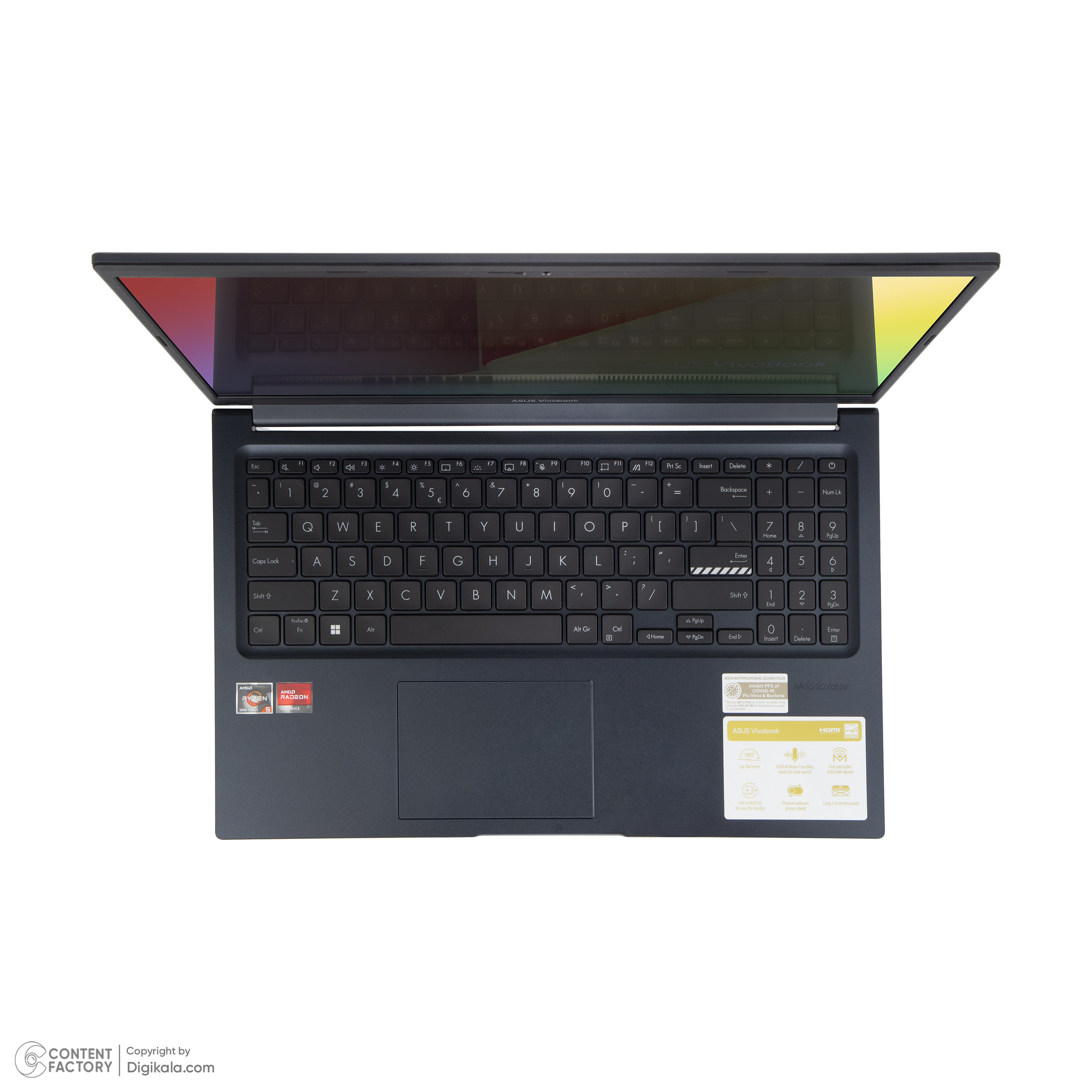 لپ تاپ 15.6 اینچی ایسوس مدل Vivobook M1502QA-BQ027 R5 16GB 512SSD - کاستوم شده لپ تاپ 15.6 اینچی ایسوس مدل Vivobook M1502QA-BQ027 R5 16GB 512SSD - کاستوم شده