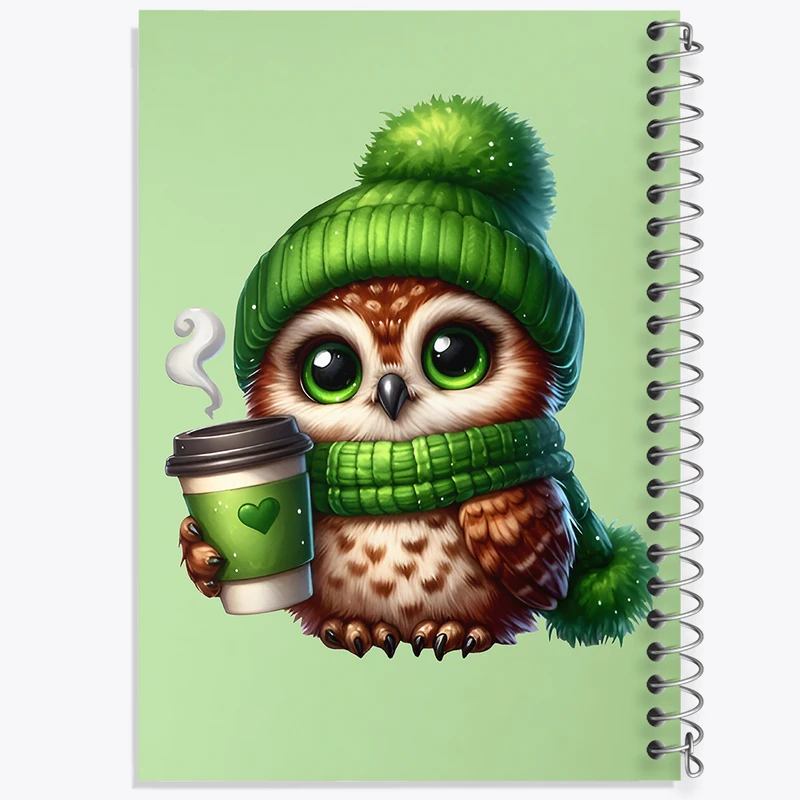 دفتر نقاشی 50 برگ خندالو طرح جغد کیوت کد F7696