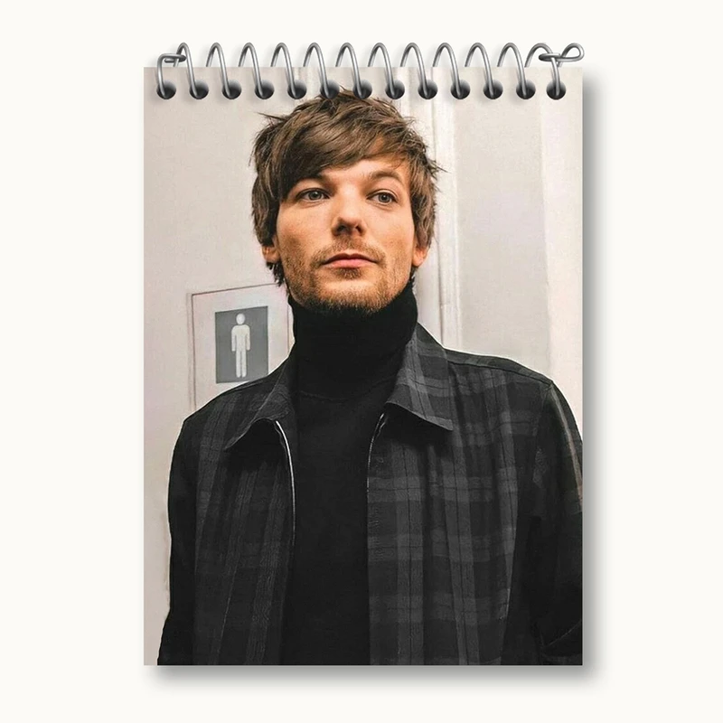 دفتر یادداشت 50 برگ خندالو مدل لویی تاملینسون گروه موسیقی وان دایرکشن One Direction کد 18954