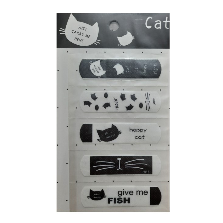 چسب زخم طرح بلک کت کد 707 بسته 5 عددی