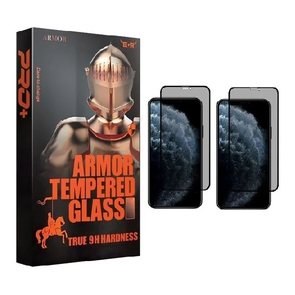 محافظ صفحه نمایش حریم شخصی آرمور مدل PSP مناسب برای گوشی موبایل اپل iPhone 11pro بسته 2عددی