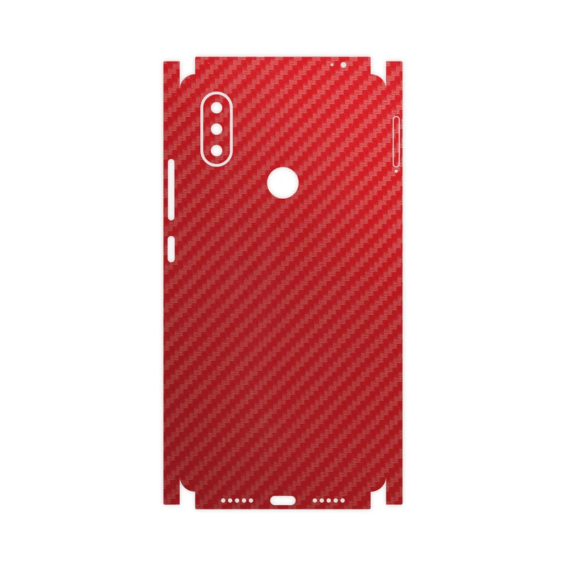 برچسب پوششی ماهوت مدل Red-Fiber-FullSkin مناسب برای گوشی موبایل شیائومی MI 8 SE