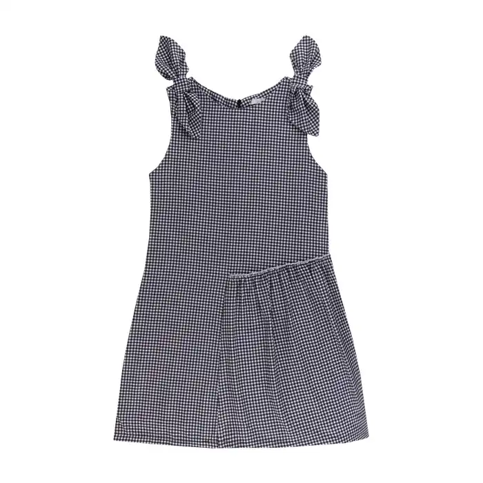 پیراهن دخترانه فیورلا مدل چهارخونه 43002