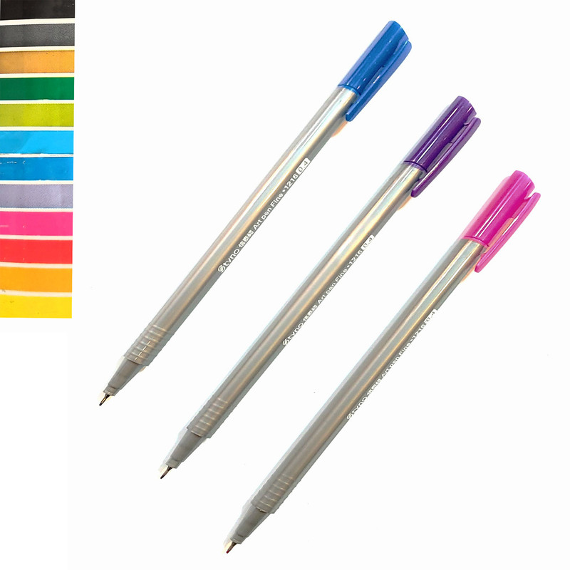 روان نویس نوک نمدی مدل استاینو مجموعه 12 عددی