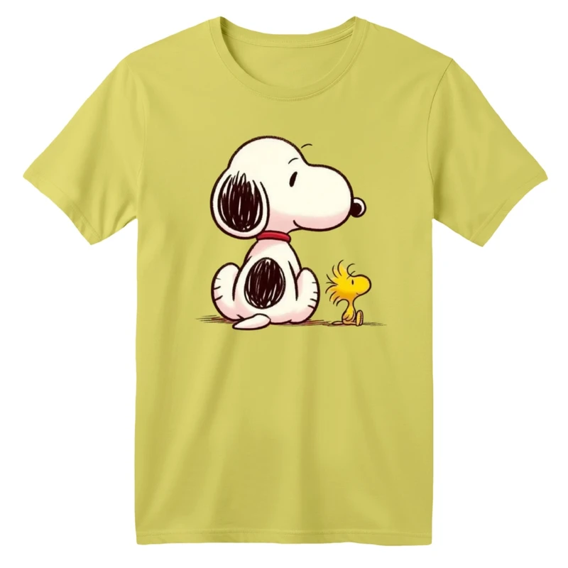 تی شرت آستین کوتاه بچگانه مدل اسنوپی و جوجه