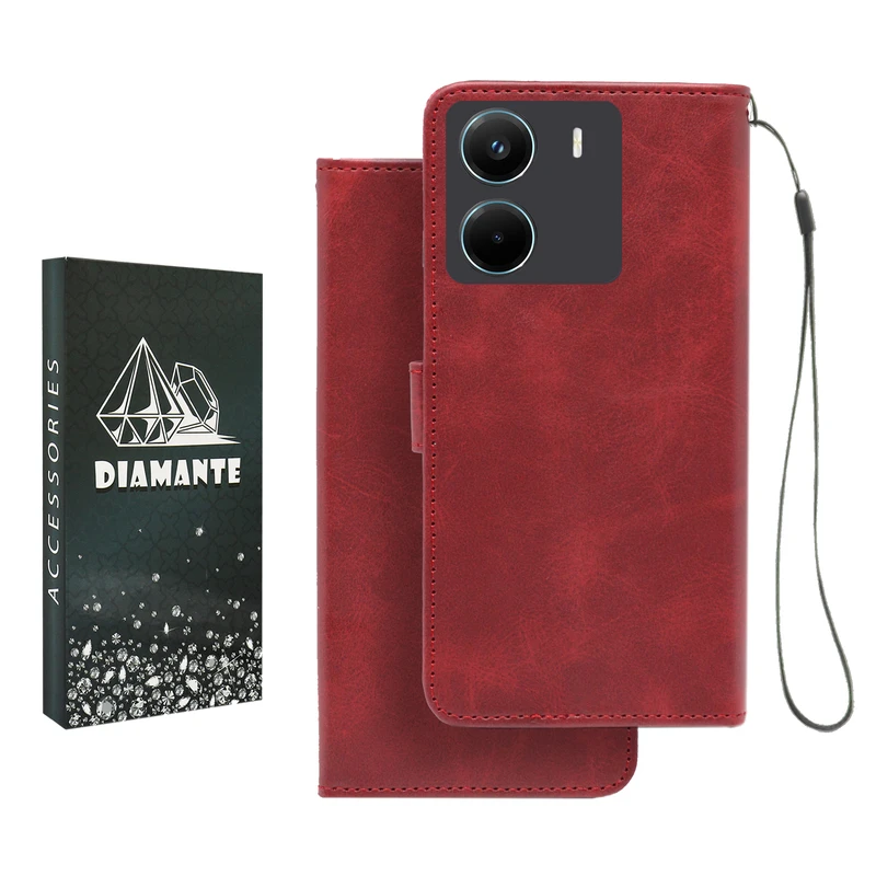 کیف کلاسوری دیامانته مدل Mortand Bk مناسب برای گوشی موبایل شیائومی Poco X7 Pro به همراه بندآویز 