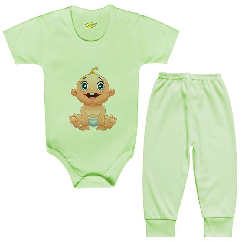 ست بادی و شلوار نوزادی کارانس مدل BSTG-3029