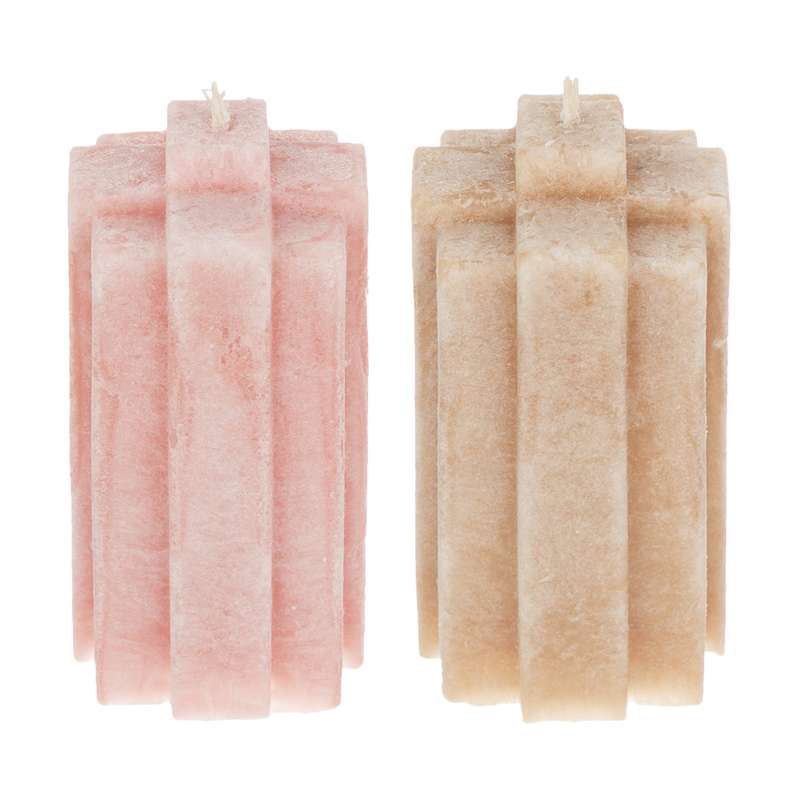 شمع مدل استوانه ای بسته 2 عددی