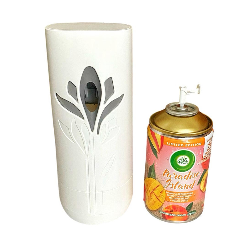 دستگاه خوشبو کننده هوا ایرویک مدل تایمر دار حجم 250 میلی لیتر به همراه اسپری Mango & Peach Spritz