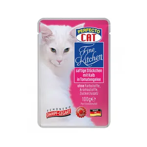 پوچ گربه پرفکتو مدل Mit Kalb وزن 100 گرم