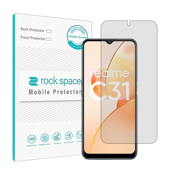 محافظ صفحه نمایش شفاف راک اسپیس مدل HyGEL مناسب برای گوشی موبایل ریلمی C31
