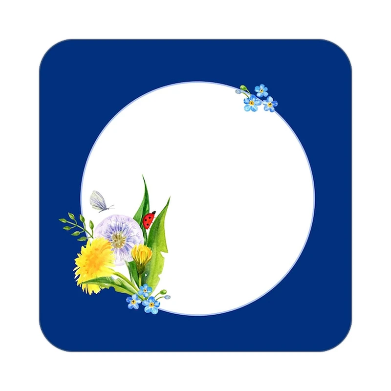 زیر لیوانی کاکتی طرح گل مدل mp19616