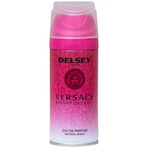 اسپری خوشبو کننده بدن زنانه دلسی مدل VERSACE BRIGHT CRYSTAL حجم 150 میلی لیتر