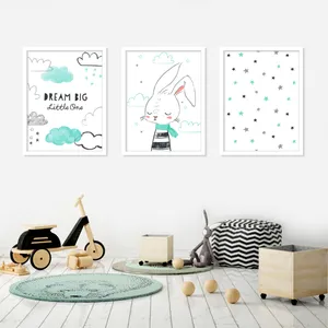 تابلو کودک و نوزاد بکلیت مدل خرگوش M068 بسته 3 عددی