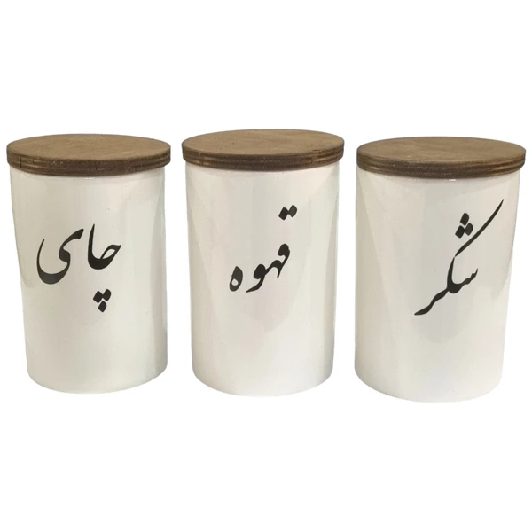 بانکه مدل گرد طرح نگاره کد 20165 مجموعه 3 عددی