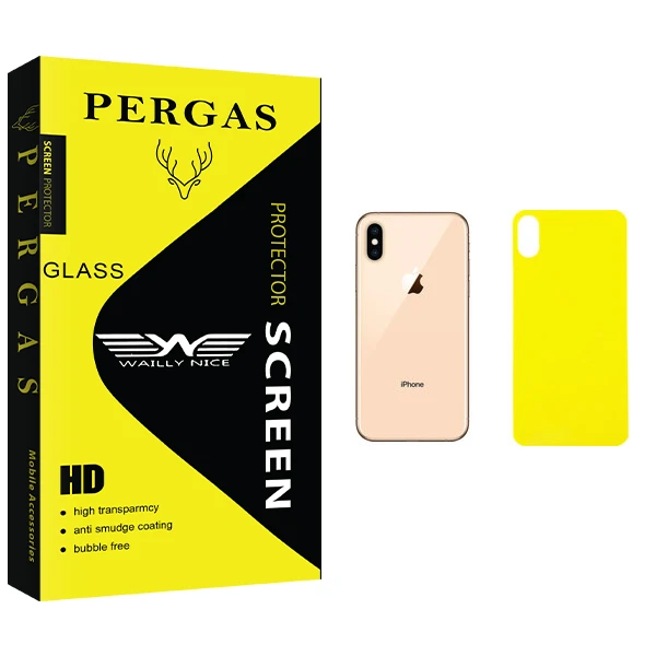 محافظ پشت گوشی وایلی نایس مدل Pergas Glass مناسب برای گوشی موبایل اپل iPhone XS
