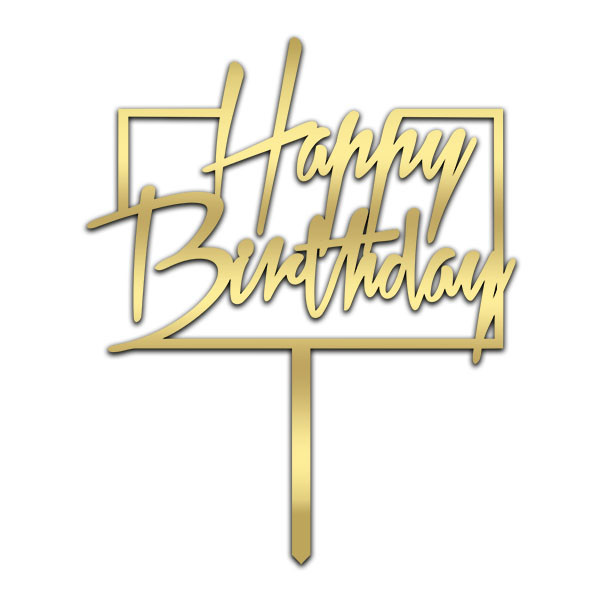 تاپر کیک مدل Happy Birthday کد owj15
