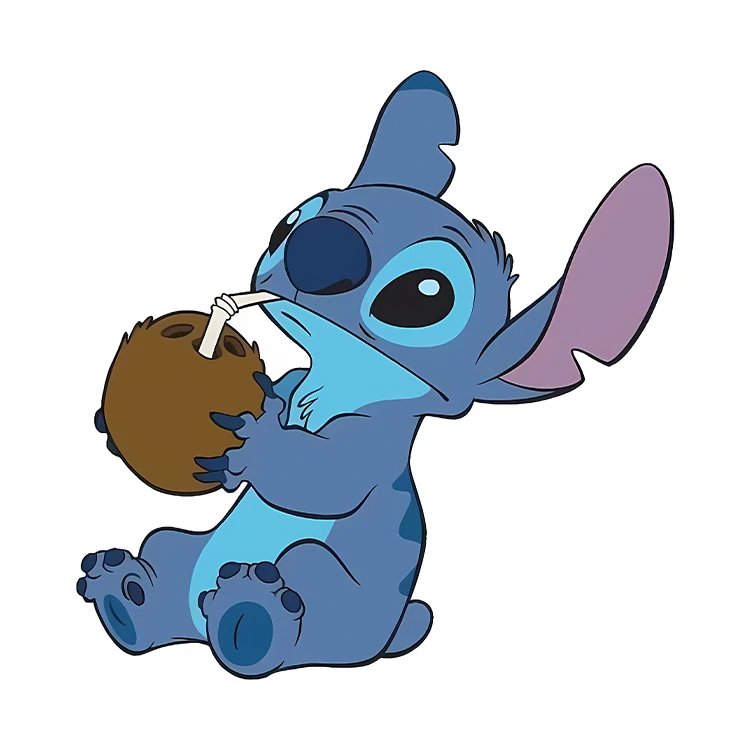 استیکر پارچه و لباس پاد آفرین مدل کارتونی استیچ کیوت بامزه کد S3860