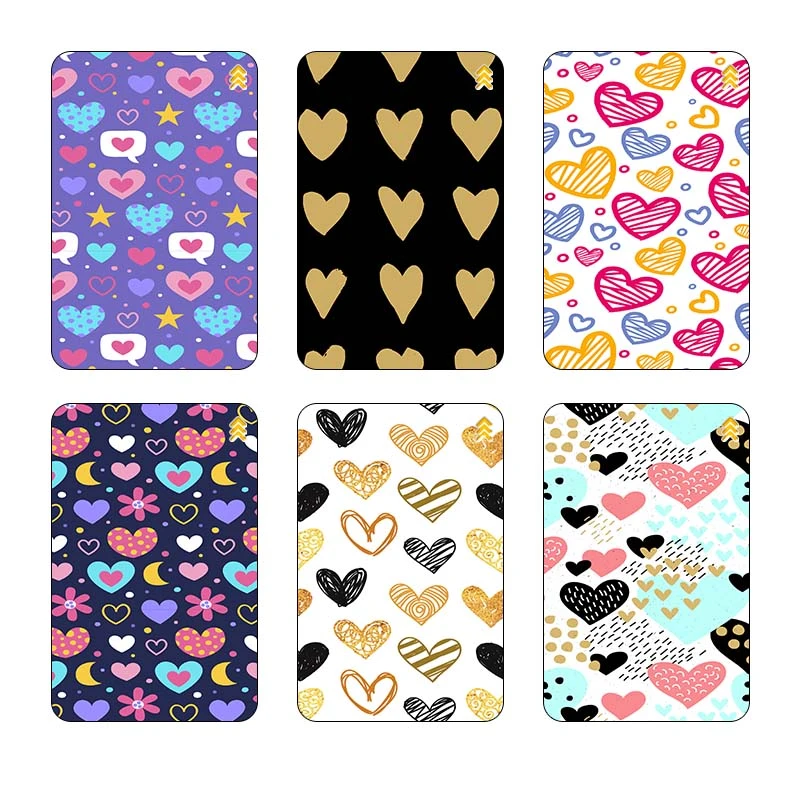 استيکر کارت کارنيکا طرح عشق کد 36028 مجموعه 6 عددی