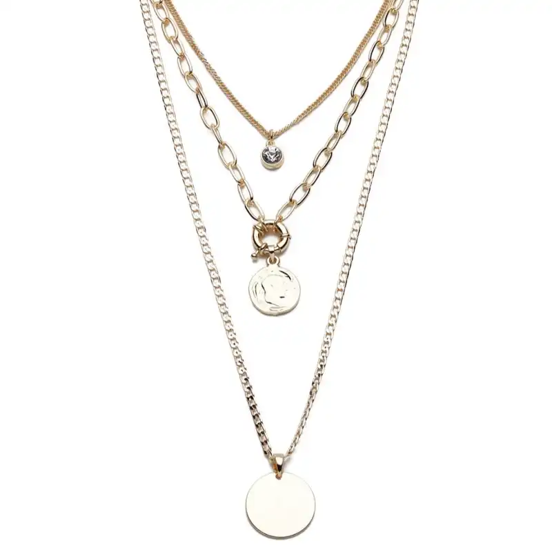 گردنبند زنانه مدل سه رج کد MN890