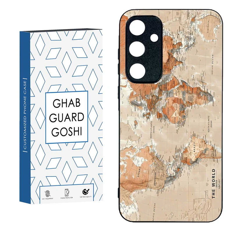 کاور قاب گارد گوشی طرح نقشه کد TPU-081 مناسب برای گوشی موبایل سامسونگ  GALAXY A35  