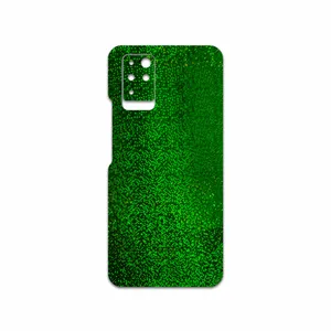MAHOOT Green-Holographic Cover Sticker for Infinix Note 10