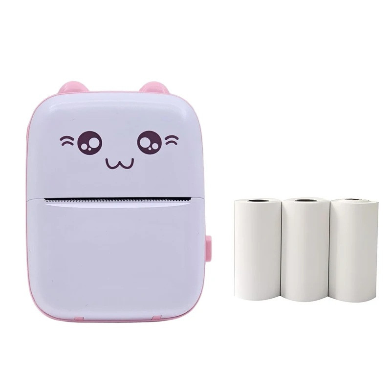 پرینتر حرارتی شارژی مدل PL-LPCP به همراه سه عدد رول کاغذی