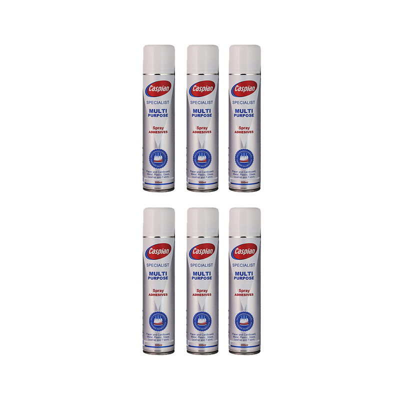 اسپری چسب کاسپین مدل CAS حجم 300 میلی لیتر مجموعه 6عددی
